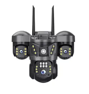 Smart 4g Triple Lens Solar Camera With Color Night Vision