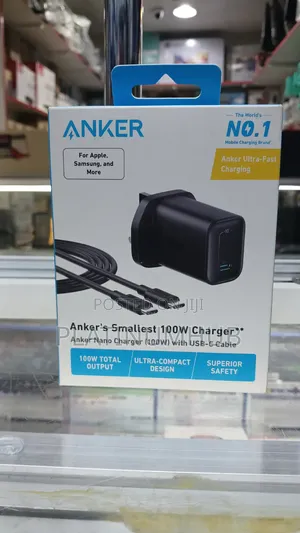 Anker's Smallest 100watts Charger With Usb-C Cable