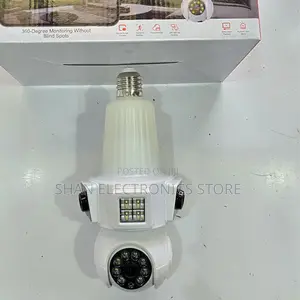 CCTV Wireless Panoramic V380 Bulb Camera E33 3lens Wifi Camera