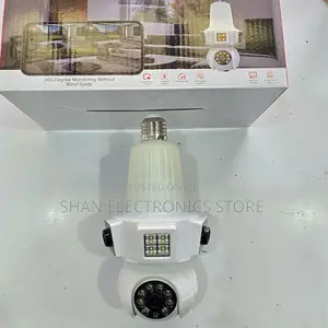 Home Wireless Security 1080p Panoramic V380 Wireless Bulb Camera E33
