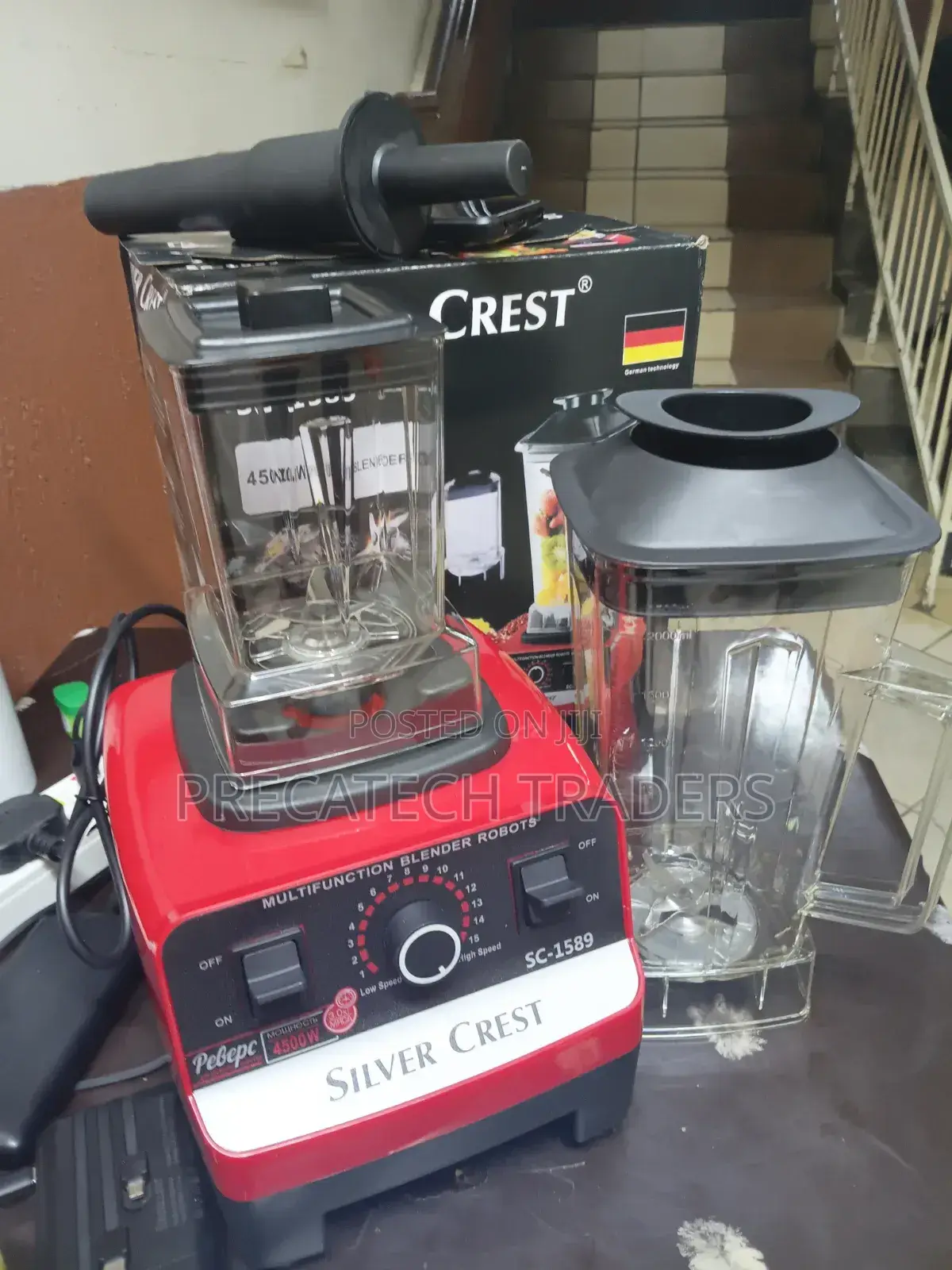Silver Crest 4500w Commercial Blender – 2 Jars