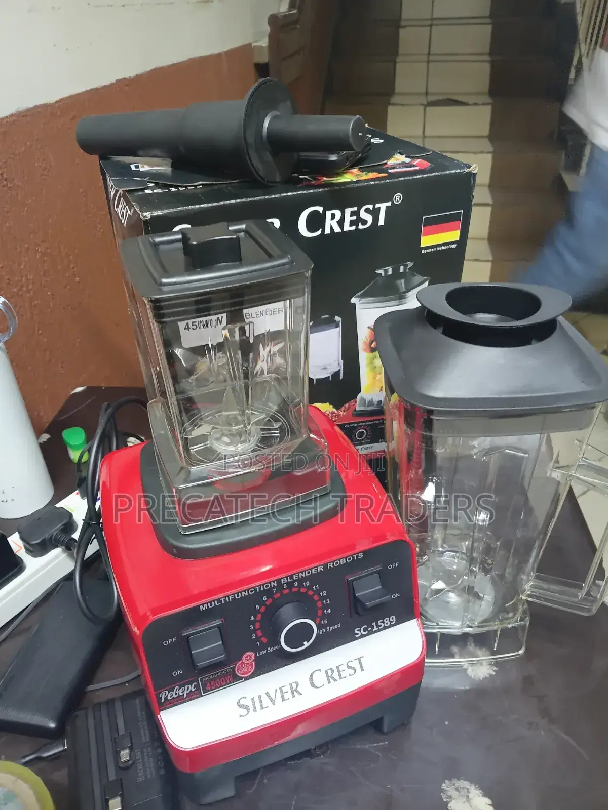 Silver Crest 4500w Commercial Blender – 2 Jars