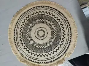 Round Woven Jute Table Mats 6pcs