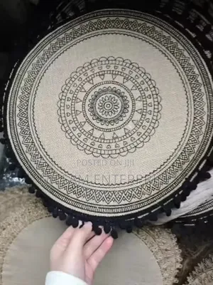 Round Woven Jute Table Mats 6pcs