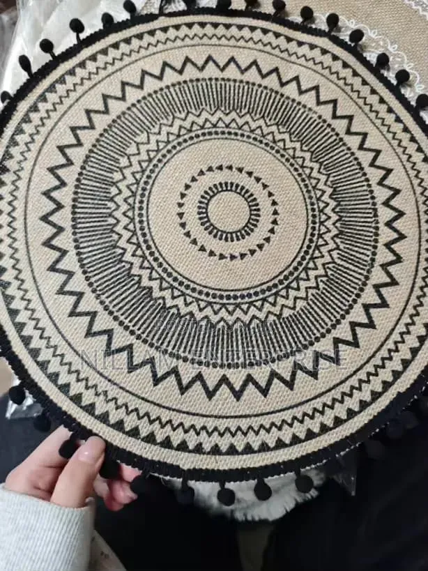 Round Woven Jute Table Mats 6pcs