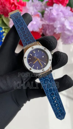 Hublot With Leather Straps Ladies Watch