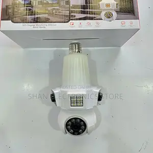 Ip67 V380 Wireless Bulb Camera E33 3lens Wifi Cam CCTV 360°