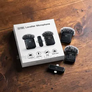 Type C Connector 3 in 1 Dual Mics Wireless Lavalier Microphone