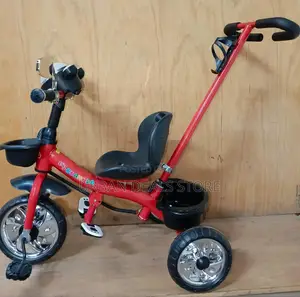 Tricycle With Push Handle