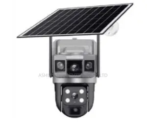 Wifi Solar Dual-Lens PTZ CCTV Camera – 360° Protection