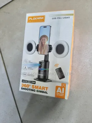 Plokama Ai Auto Face Tracking Gimbal With Led Fill Light