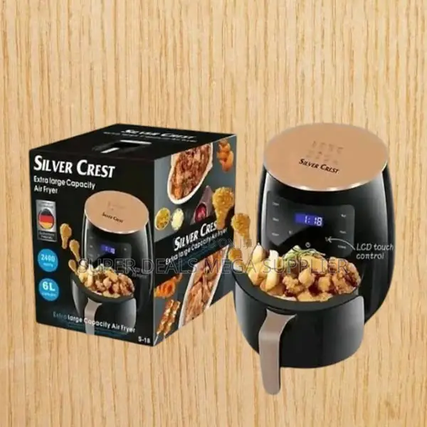 Compact Silver Crest 4/5/6/8l Touch Screen Digital Air Fryer