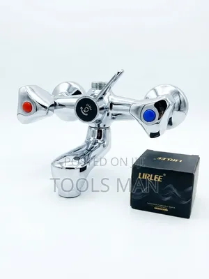 Lirlee Chrome Wall Mounted Hot and Cold Shower Mixer Tap.