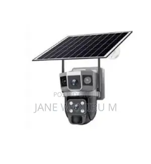 '' Smart Wifi Dual-Lens Solar Security Camera With Night Vision