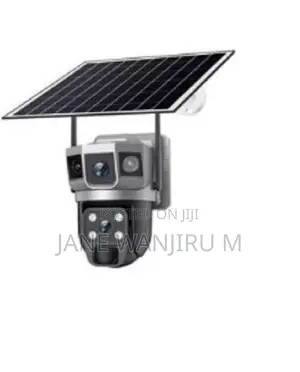Dual-Lens Solar CCTV Camera – Ai Motion Detection