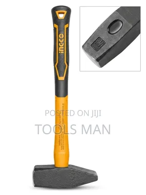 Ingco 2000g Machinist Hammer - Heavy Duty Fiberglass Handle.