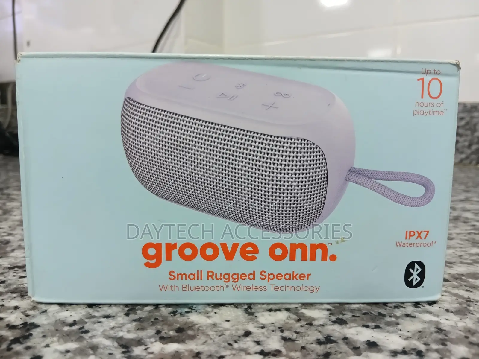 Onn Small Rugged Speaker With Bluetooth Wireless Technology - Gray
