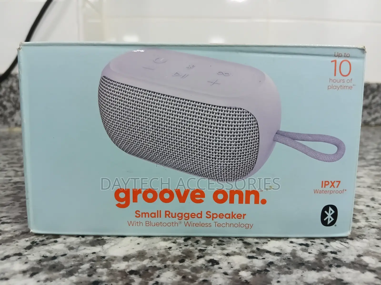 Onn Small Rugged Speaker With Bluetooth Wireless Technology - Gray