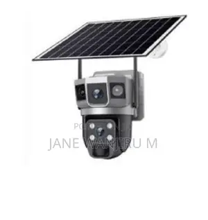 Outdoor Wifi Dual-Lens Solar Camera With – Remote Viewing via App