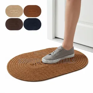 Oval Welcome Doormat Non-Slip Floor Mat