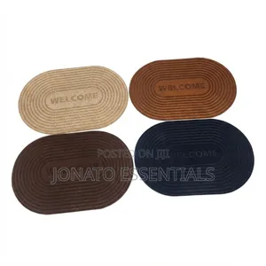 Oval Welcome Doormat Non-Slip Floor Mat