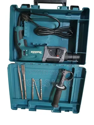 Makita 3-in-1 Rotary Hammer Drill Machine With Accessories Case.