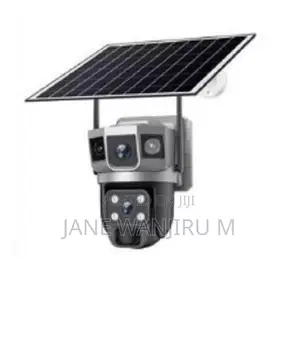 Wireless Solar Dual-Lens Security Camera – 24/7 Outdoor Protection