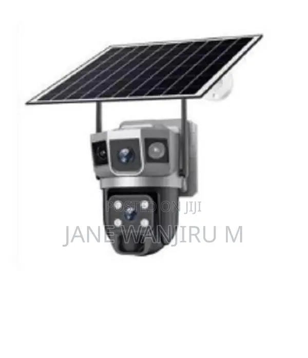 Wireless Solar Dual-Lens Security Camera – 24/7 Outdoor Protection