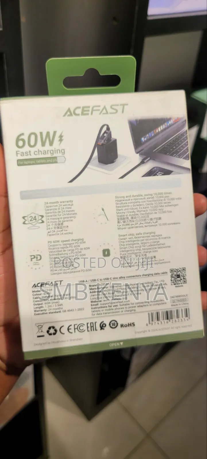 Original ACEFAST C13-04 USB-A/C to USB-C Charging Data Cable