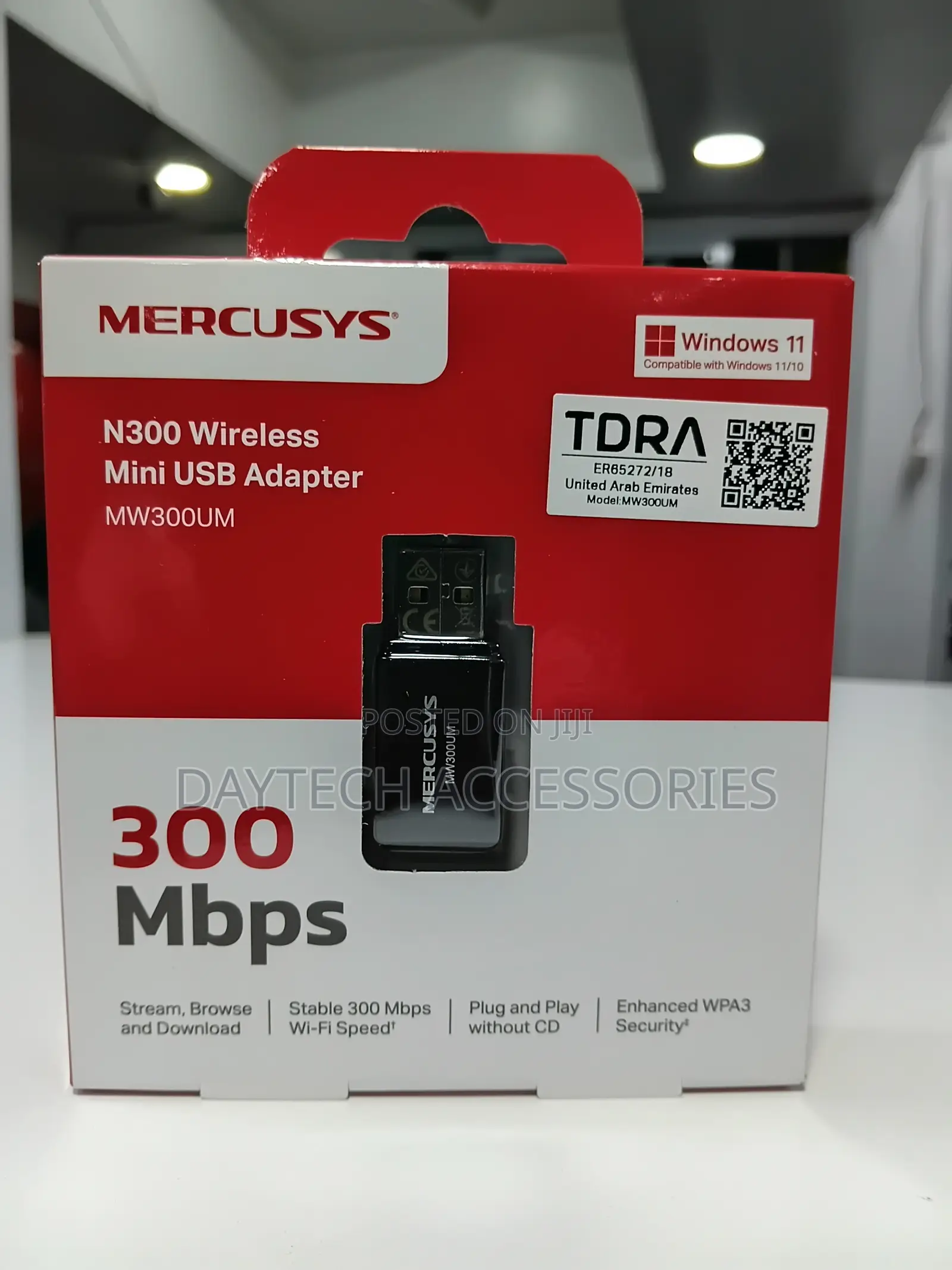 Mercusys N300 Wireless Mini USB Wifi Adapter (Model MW300UM).