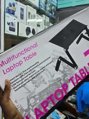Portable T8 Laptop Desk With USB Fans Adjustable Legs