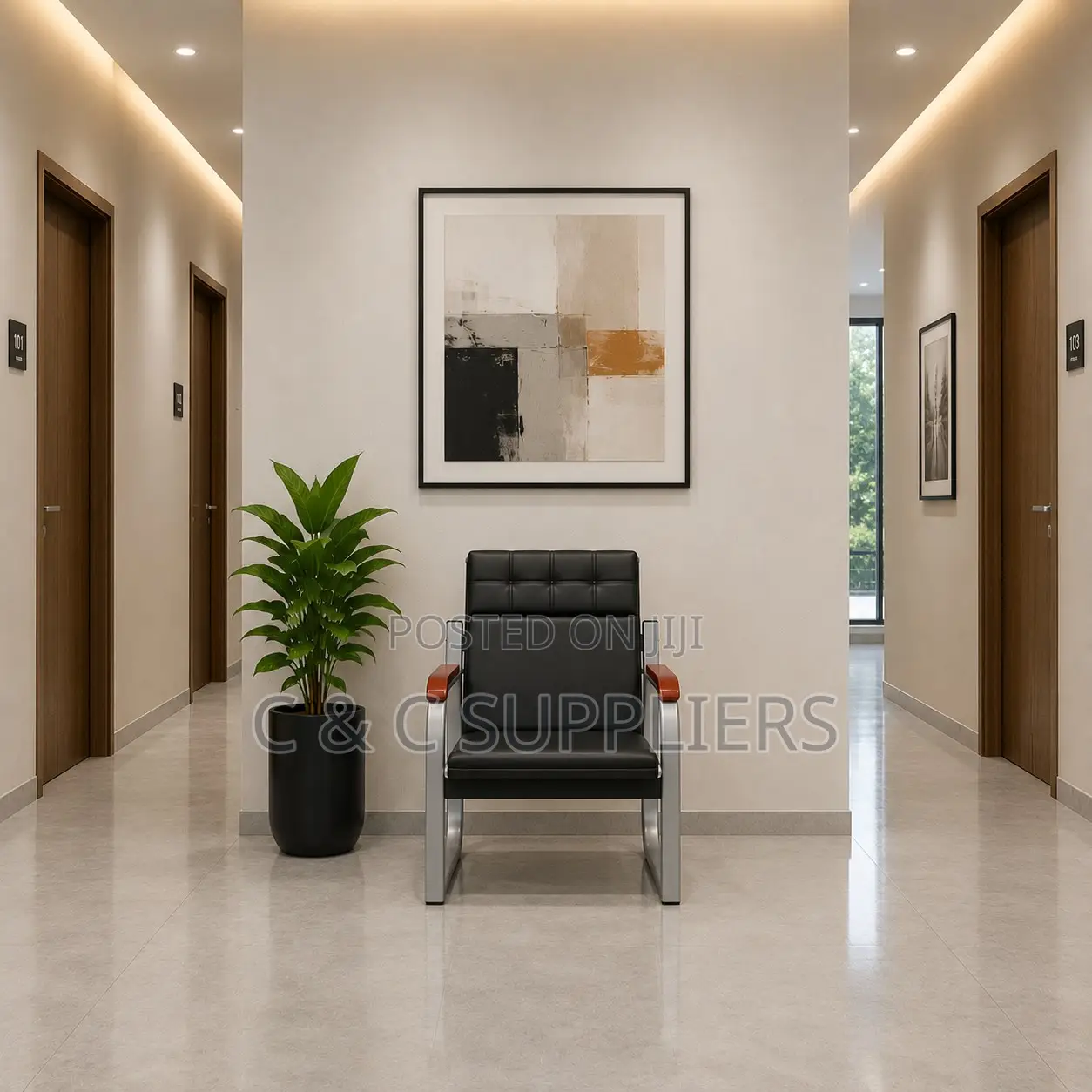 5-Seater Imported Leather Sofa Set
