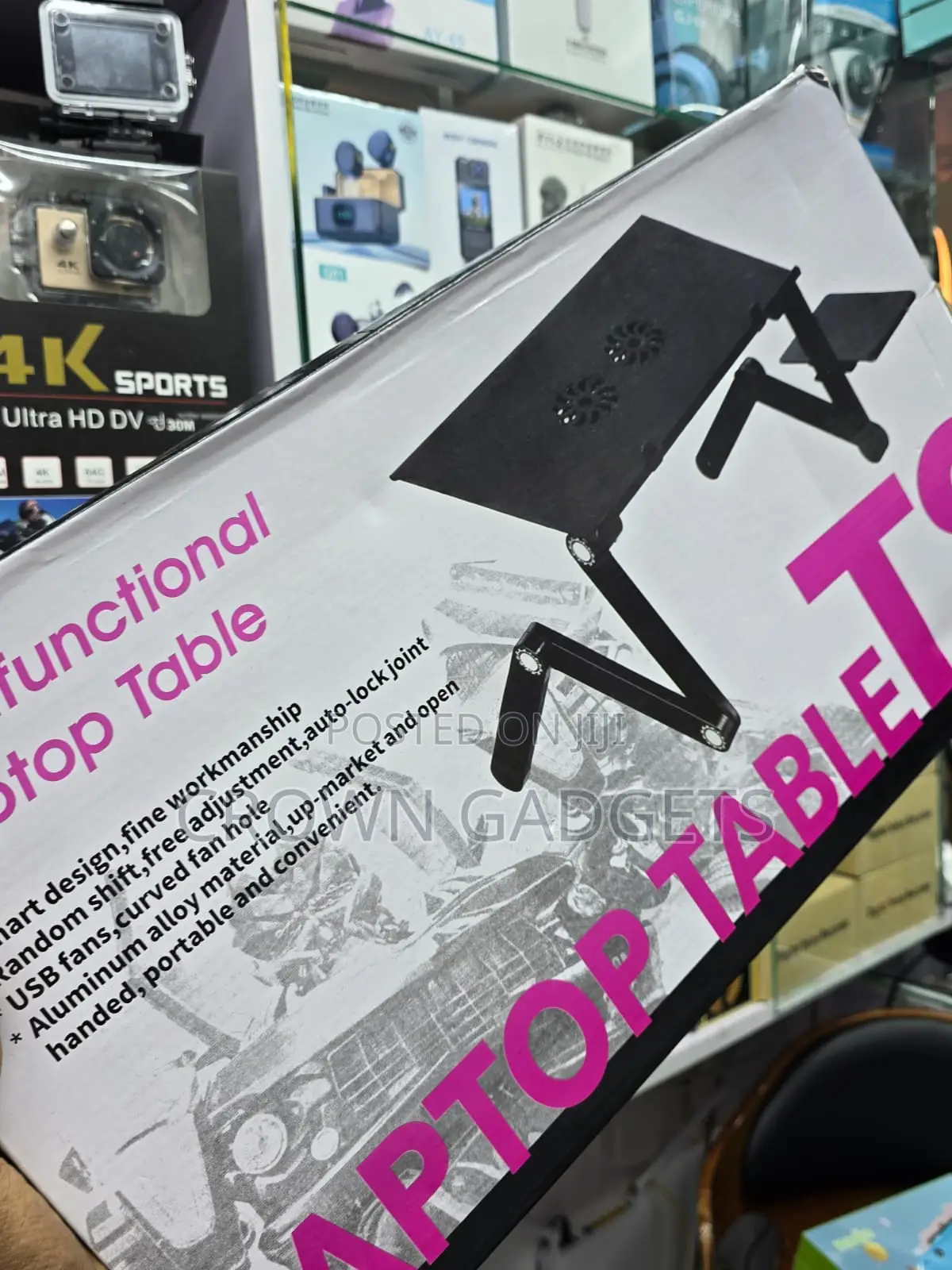 T8 Foldable Laptop Desk 360° Adjustable With Mouse Tray