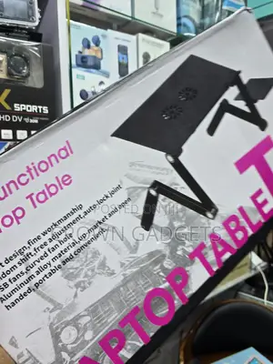 T8 Portable Laptop Table for Bed With USB Cooling Fans
