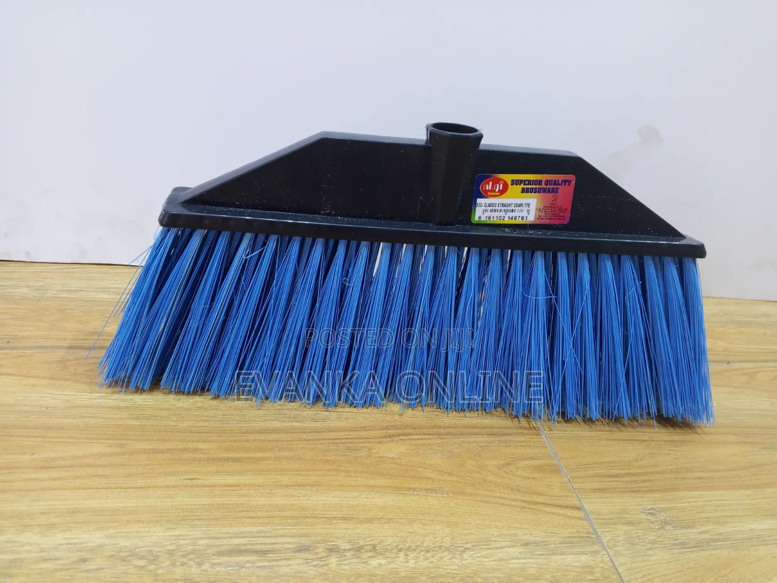 Algi Straight Broom Soft Long Bristles - Blue