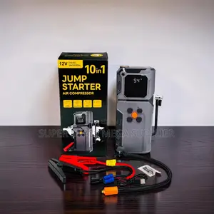 Heavy Duty 10-in-1 Car Jump Starter Digital Air Compressor Inflator