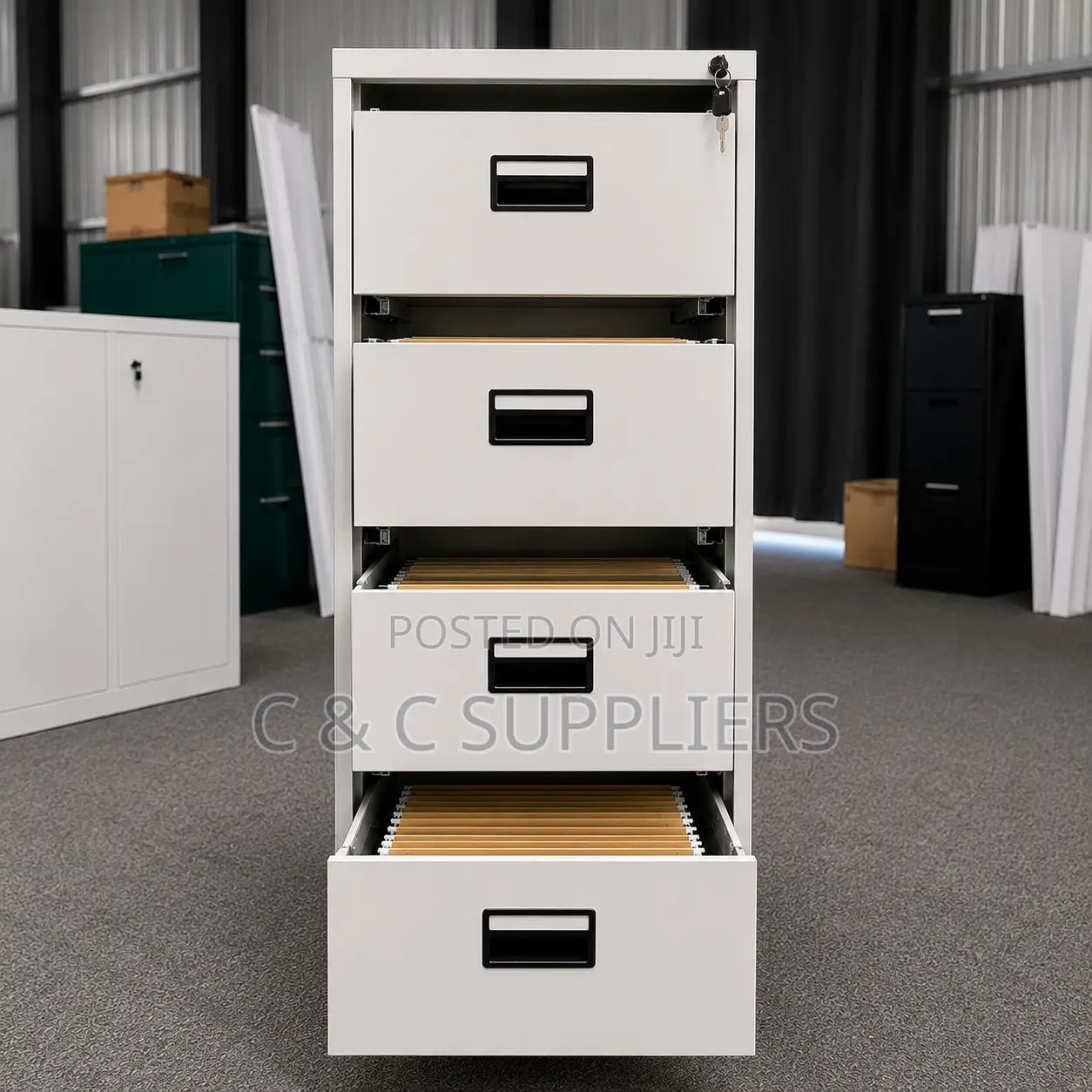 4-Drawer Storage Locker Unit
