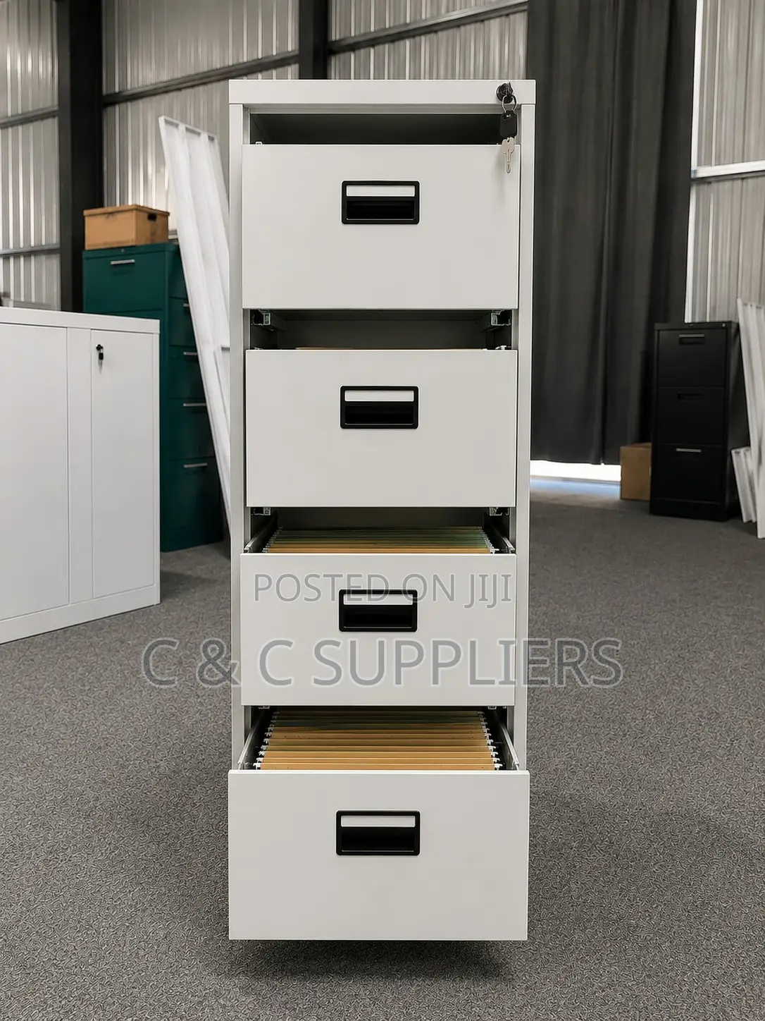 4-Drawer Storage Locker Unit