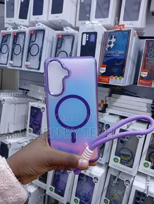 Magnetic Phone Case With an Integrated MagSafe-compatible Ring Stand,