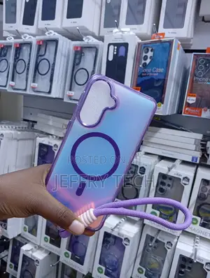 Magnetic Phone Case With an Integrated MagSafe-compatible Ring Stand,