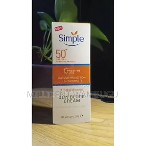 Simple Sunscreen Spf50 for Sensitive Skin