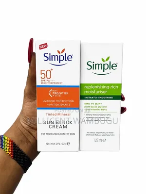 Simple Sunscreen Spf50 for Sensitive Skin