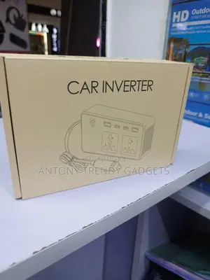 200W Car Inverter Dual AC Outlets PD Fast Charging Adapter