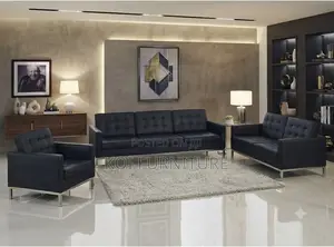 Office Sofa; Five Seaters Executive PU Leather Office Sofa Set