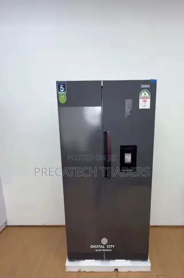 Syinix 460L Side-by-Side Refrigerator With LED Light