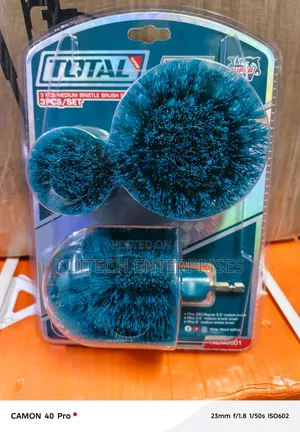 Total Bristle Brush Set/ 3pcs Medium Bristle Brush Set