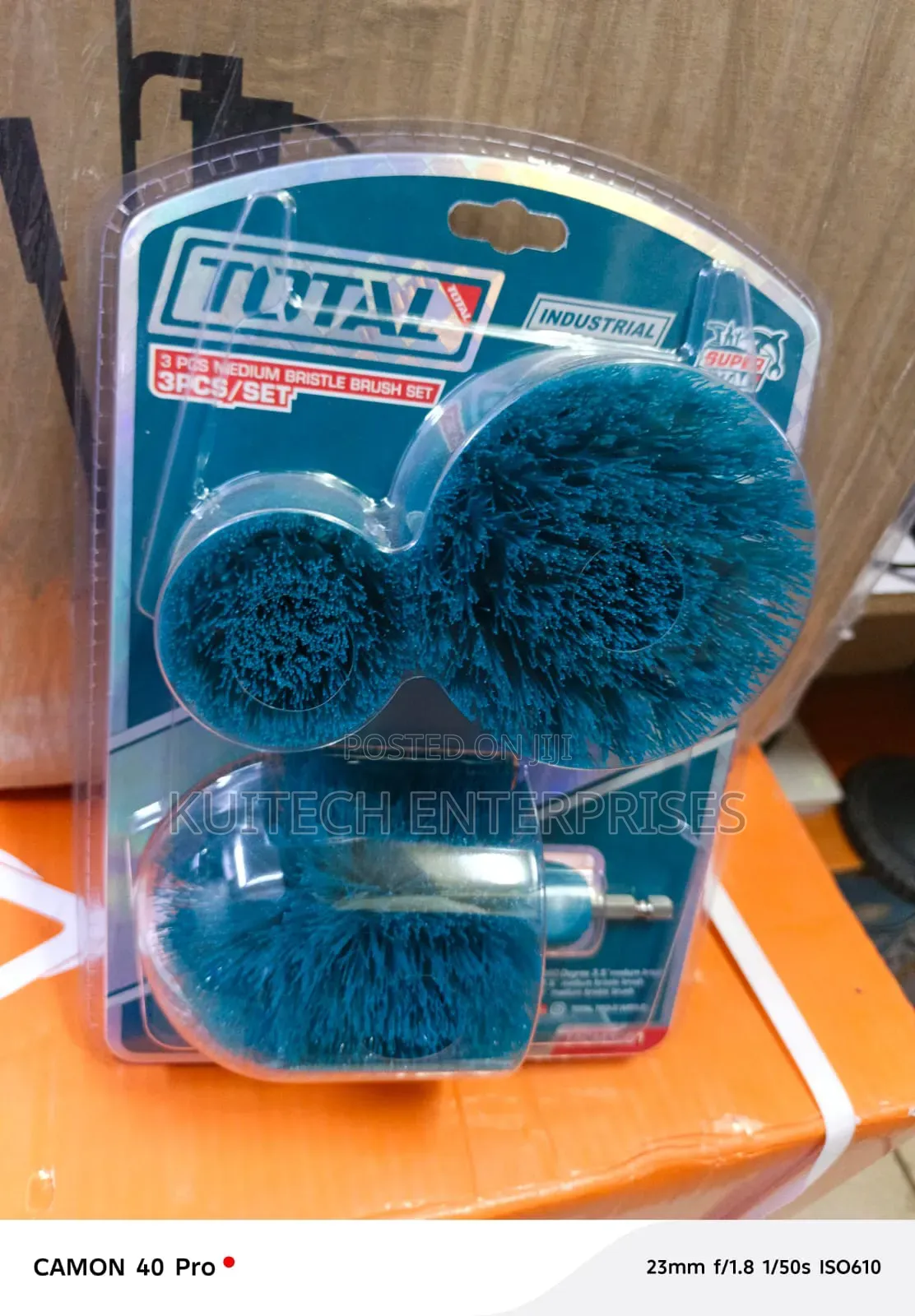 Total Bristle Brush Set/ 3pcs Medium Bristle Brush Set