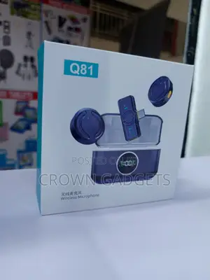 Q81 Wireless Lapel Microphone With Display Charging Case