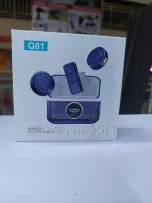 Q81 Dual Wireless Microphone With USB-C Lightning Receiver