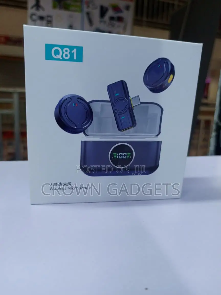 Q81 Noise Cancelling Wireless Clip Microphone for Android